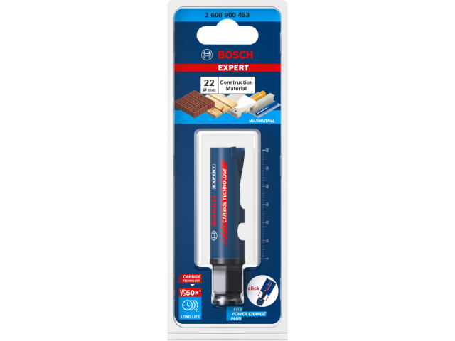 Žaga za izrezovanje lukenj Bosch EXPERT Construction Material, 22x60mm, 2608900453